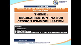 RÉGULARISATION TVA SUR CESSION D’IMMOBILISATION [upl. by Anya47]