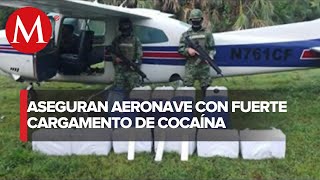 Sedena aseguran aeronave y más de 100 kg de cocaína en Chiapas [upl. by Lion]