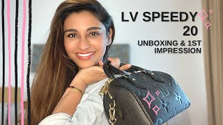 LV Speedy 20 Empreinte bag Unboxing amp 1st Impression✨ [upl. by Adiol]