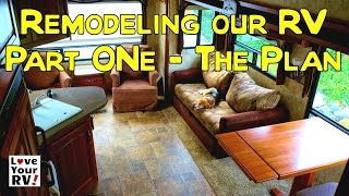 Remodeling My RV Interior Part One  My Plans [upl. by Shem]