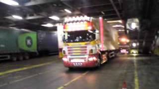 McConaghy Scania going onto the birkenhead boat [upl. by Elburr]