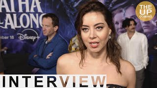 Aubrey Plaza interview Agatha All Along at Hollywood premiere [upl. by Ettenuj]