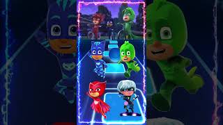 PJ Masks  CatBoy 🆚 Gekko 🆚 Owlette 🆚 Luna Girl X Dance Song Tiles Hop EDM Rush shorts [upl. by Eelymmij]