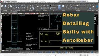 Best Rebar Detailing Skills with AutoRebar in AutoCAD [upl. by Shawnee894]