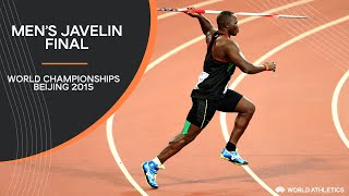 Mens Javelin Final  World Athletics Championships Beijing 2015 [upl. by Nnahtur706]