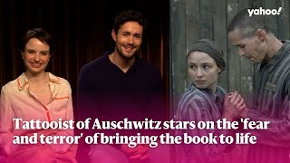 Tattooist of Auschwitz stars on the fear and terror of bringing the book to life  Yahoo Australia [upl. by Arnuad662]