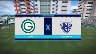 GOIÁS X PAYSANDU BRASILEIRÃO SÉRIE B PES 2017 PATCH 2024 [upl. by Sang262]