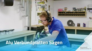 Alu Verbundplatten Sägen So gehen Sie vor  Kunststoffplattenonlinede [upl. by Terrilyn]