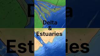 Difference between Delta and Estuaries upsc notes shorts govtexam govtexam viral upsc shorts [upl. by Eglanteen]