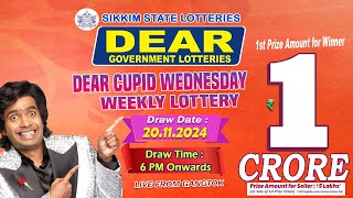 LOTTERY SAMBAD LIVE DEAR 6 PM 20112024 SIKKIM LOTTERY LIVE DEAR LOTTERY LIVE LOTTERY SAMBAD [upl. by Nalliuq]