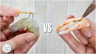 How to Peel and Devein Shrimps  2 Easiest Ways [upl. by Maharva]