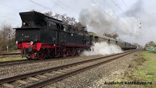 Dampfzug des TeutoExpress mit 78 468  LengerichBillerbeck [upl. by Nylle]