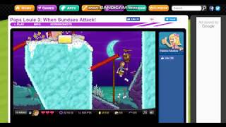 Papa louie 3 Walkthrough Level 2 Defeat all Sundaes [upl. by Dviad]