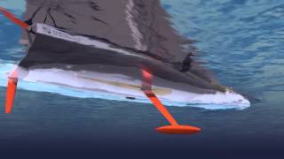 Mono60 Edmond de Rothschild  Foil  how does it work [upl. by Ellierim179]