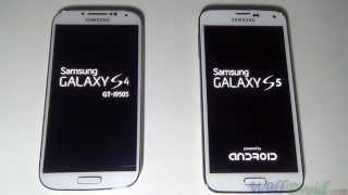 Samsung Galaxy S5 Vs Samsung Galaxy S4 Booting Time [upl. by Isidoro]