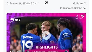 Chelsea vs Brighton All Goals amp Extended Highlight Cole Palmer 4 goals 🔥🔥🥶 [upl. by Atiniuq839]