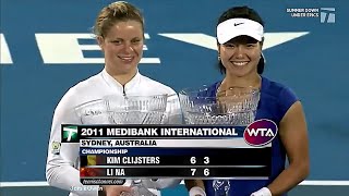 Kim Clijsters vs Li Na 2011 Sydney Final Highlights [upl. by Barcellona336]