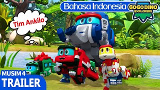 【GOGODINO EXPLORERS II】Teman baru Tim Ankilo  Trailer  Kartun Anak  Musim 4  Bahasa Indonesia [upl. by Annuhsal440]