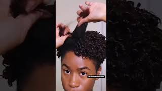 Finger Coiling Routine on Type4 Natural Hair using Kera Care🤍  IG gabriellejanay [upl. by Nesahc]