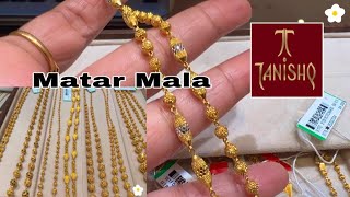 Tanishq Matar Mala Designs with PriceMatar mala design in goldmatar maladaily wear chainsdeeya [upl. by Ado]