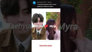 taehyung and Myra💕 whatsapp status💜koi sehri babu dil lehri Babu💕🥀shorts shortsfeedziyachannel786 [upl. by Anabella]