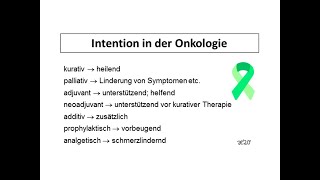 Intention in der Onkologie  Strahlentherapie Prof Hilke Vorwerk [upl. by Yvad]