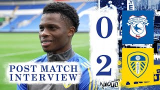 “I was confident I was going to score”  Largie Ramazani  Cardiff City 02 Leeds United [upl. by Reeher226]