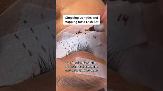 How to Choose Lengths and Mapping for Lash Extensions  Beginner Lash Artist Tips yegilashtips [upl. by Shirlene106]