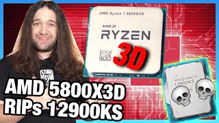 AMD Hits Hard Ryzen 7 5800X3D CPU Review amp Benchmarks vs i912900KS [upl. by Ardnal]