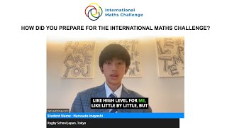 How did you prepare for the International Maths Challenge [upl. by Irbua]