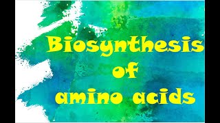 Biosynthesis of Amino acids essential non essential [upl. by Eniahs771]