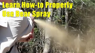 Learn Howto Properly Use Bear Spray [upl. by Yevrah]