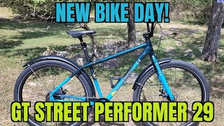 499 GT Street Performer 29 Big BMX with Discs and 9 Speed  First Look [upl. by Tanberg]