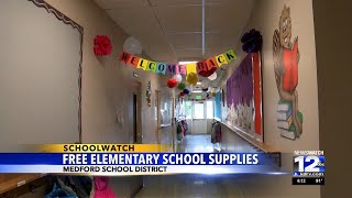 Medford School District offering free elementary school supplies [upl. by Timrek825]