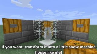 Tutorial Minecraft Snow machine Golem Machine 12 [upl. by Torrence]