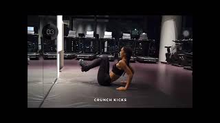 Alexis Ren’s Ab Workout with beeps amp NCT songs [upl. by Bohlen]