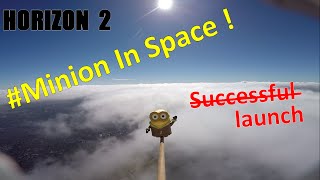 SPACE BALLOON Minion In Space  GoPro 4 [upl. by Anurb]