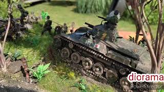 Diorama battle of opium hills Bukit chandu 1942 Japanese Malaya ww2 [upl. by Ahsilram]