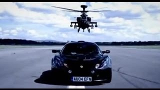 Lotus Exige vs Apache Helicopter  Top Gear [upl. by Aidekal]