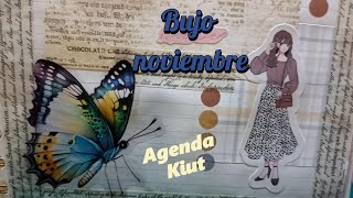 Bullet journal noviembre 🤷‍♀️Bujo vs agenda🥰 Cuál prefieres 🫣bujo papeleriabonita scrapbook [upl. by Htebiram]