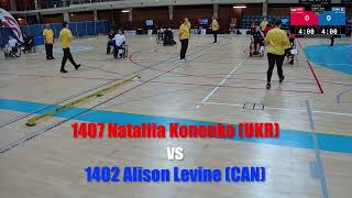 Póvoa de Varzim World Boccia Cup 11072024 1407 Nataliia Konenko 🇺🇦 vs 1402 Alison Levine 🇨🇦 BC4 [upl. by Emmey]