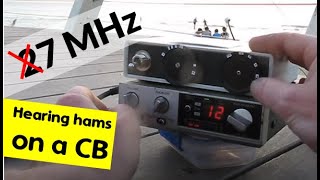 27 MHz CB radio tunes 7 MHz amateurs [upl. by Ailene]