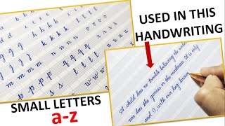 Learn to write small alphabet in cursive  Small Cursive Alphabet Small Cursive Handwriting Letters [upl. by Darrej]