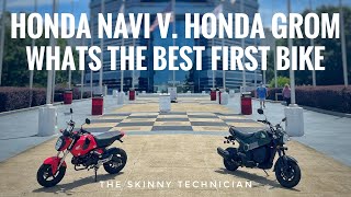 Honda Grom or a Honda Navi What is The Best Starter Bike [upl. by Remsen]