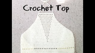 Detailed Halter Top Crochet Tutorial [upl. by De Witt241]