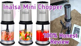 Inalsa Mini Chopper450 watt  Full review  vegetable 🍆 chopper unboxing review [upl. by Egres]