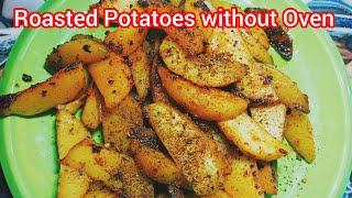 Without Oven Roasted Potatoes Recipe  Potato Recipe  by Agha jani cooking and vlog [upl. by Enohpesrep]