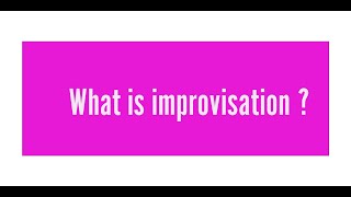 What is improvisation for actors [upl. by Elianore557]