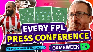 FPL INJURIES AND TEAM NEWS Gameweek 16  GW16 fantasypremierleague fantasyfootball [upl. by Divadnahtanoj329]