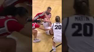 Caitlin Clark College Basketball fight 2024 [upl. by Lean502]